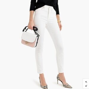 J.Crew 9" high-rise toothpick jean in white bq312